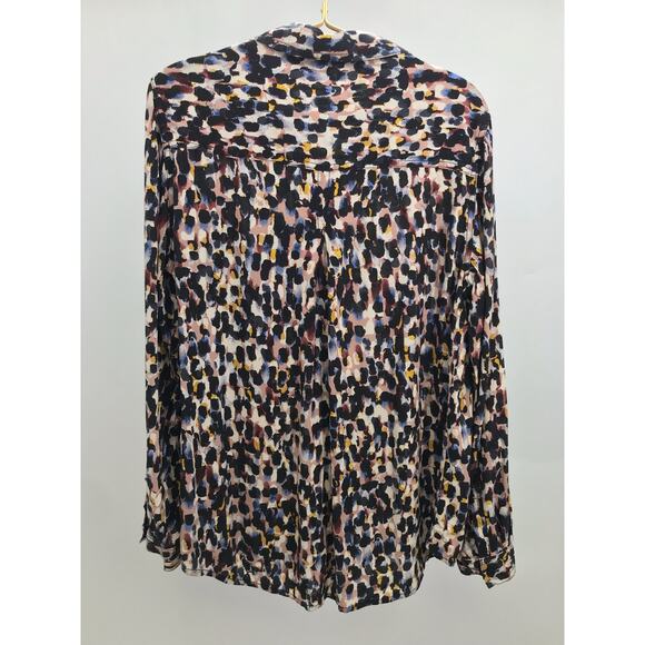 BeachLunchLounge Multicolor Long Sleeve Button Down Shirt Size L - Picture 7 of 10